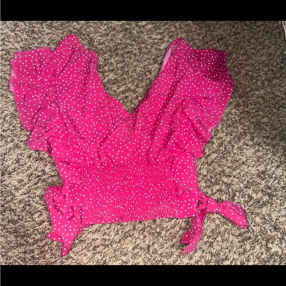 V-neck crop top